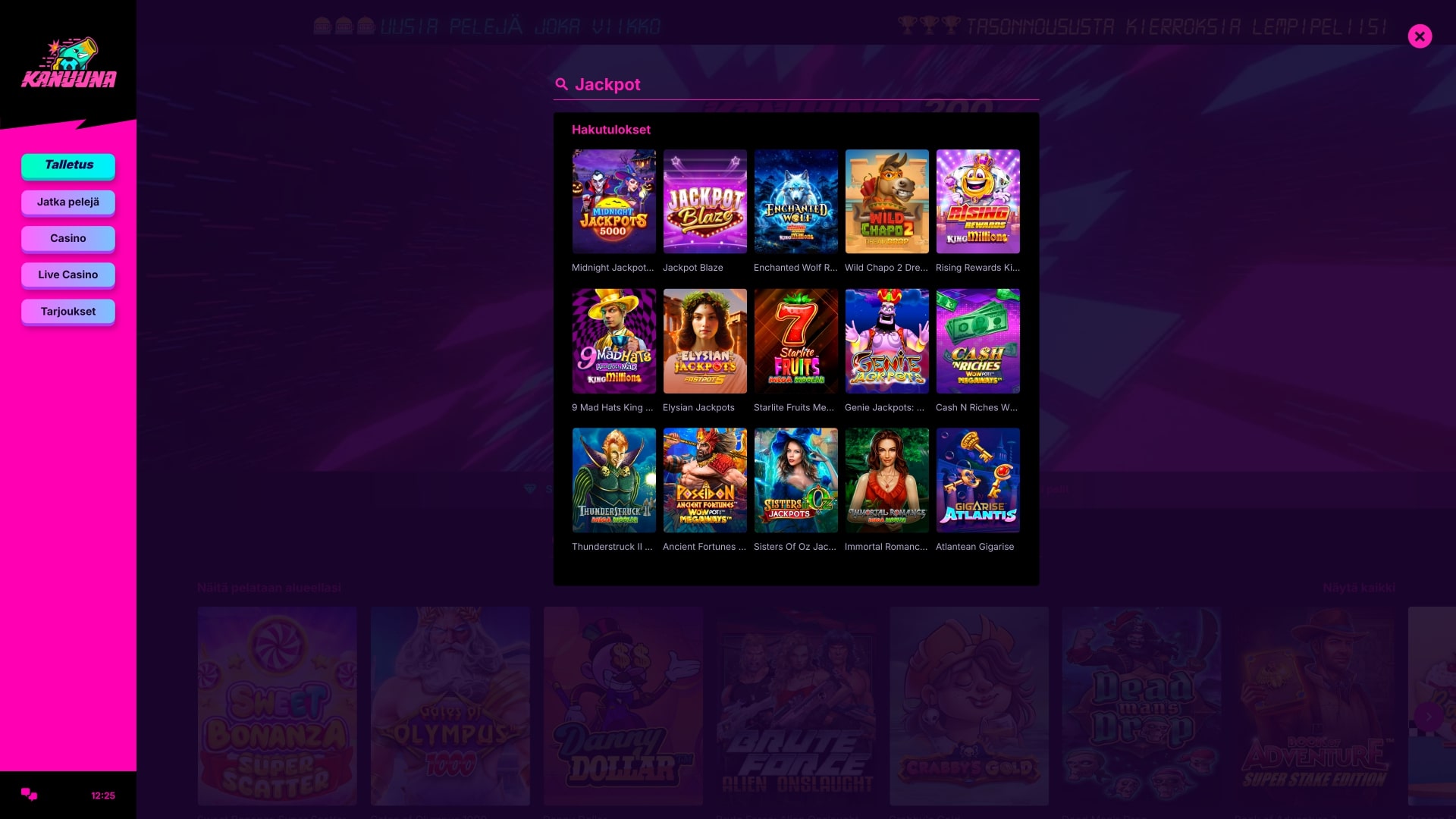 Bote de Kanuuna Casino Escritorio