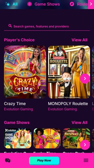 Casino móvil Kanuuna con crupier en vivo