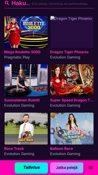 Crupier en vivo de Kanuuna Casino Móvil