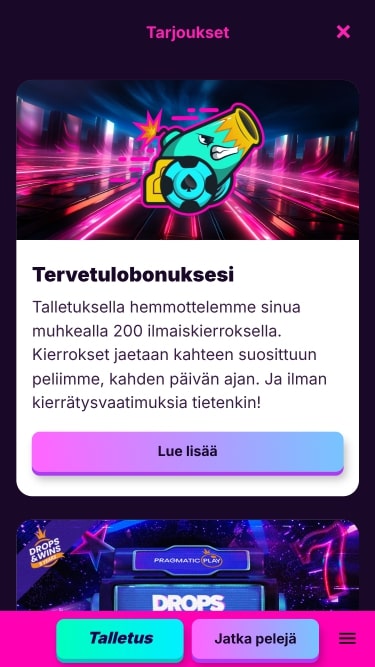 Promociones de Kanuuna Casino Móvil