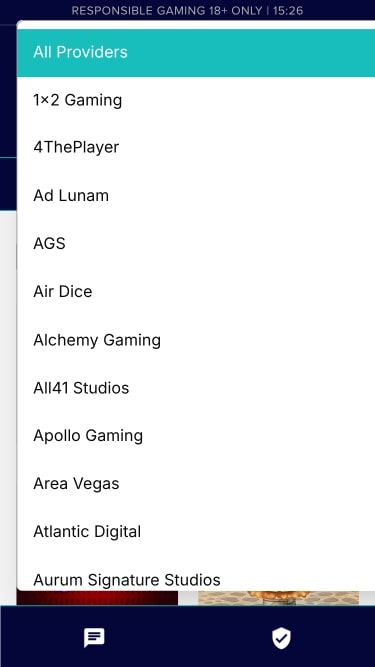 Développeurs de jeux du Karamba Casino Mobile