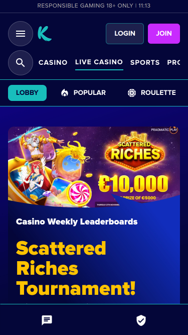 Croupier en direct du Karamba Casino Mobile