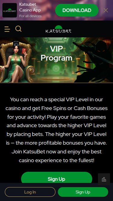 Katsubet Casino Mobile VIP Program