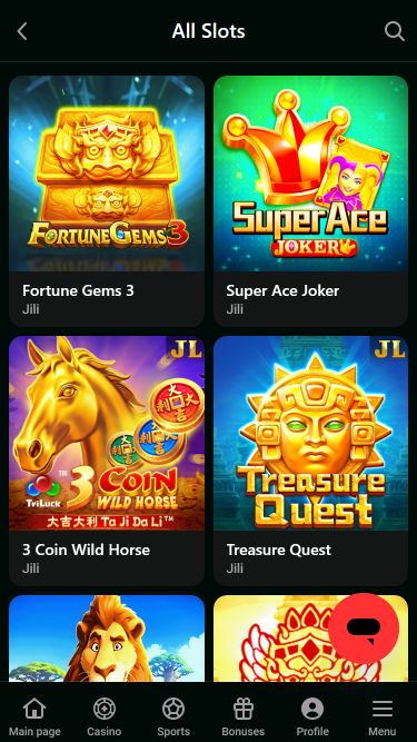 Kheli Bet Casino Mobile Games