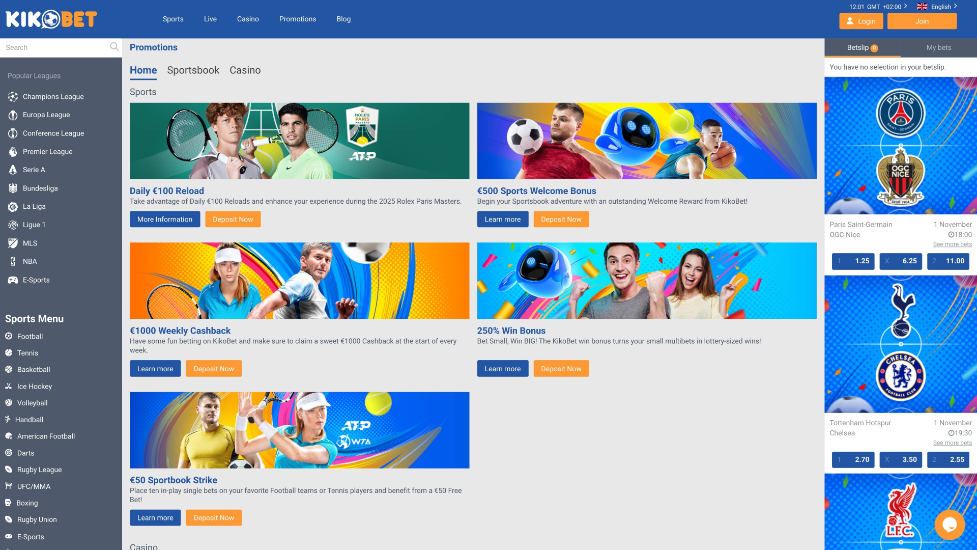 Promotions du Kikobet Casino Bureau