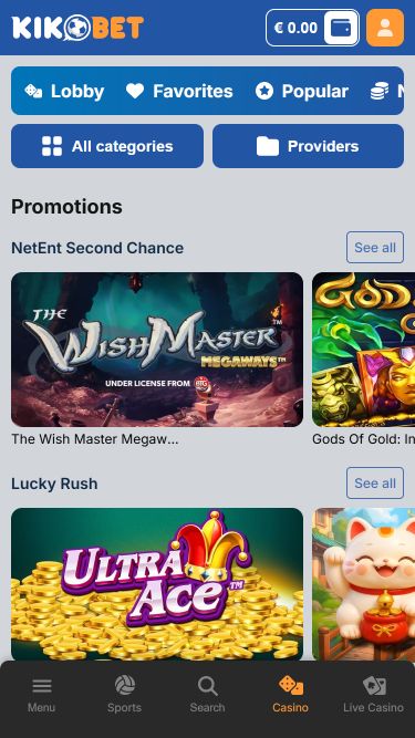 Kikobet Casino Mobile Promotions