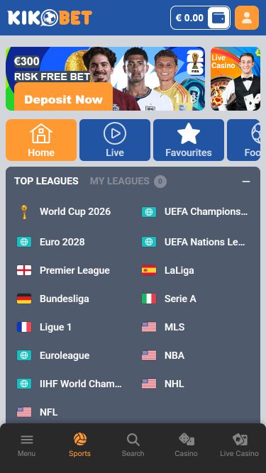 Kikobet Casino Mobile Sports