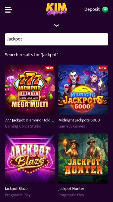 Bote de Kim Casino Móvil