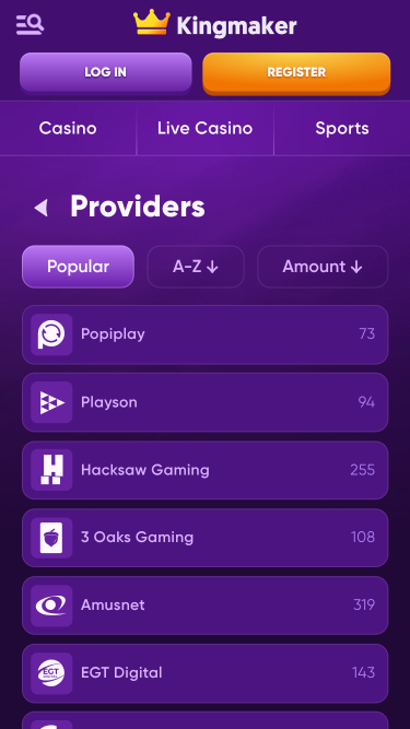 Développeurs du jeu mobile Kingmaker Casino