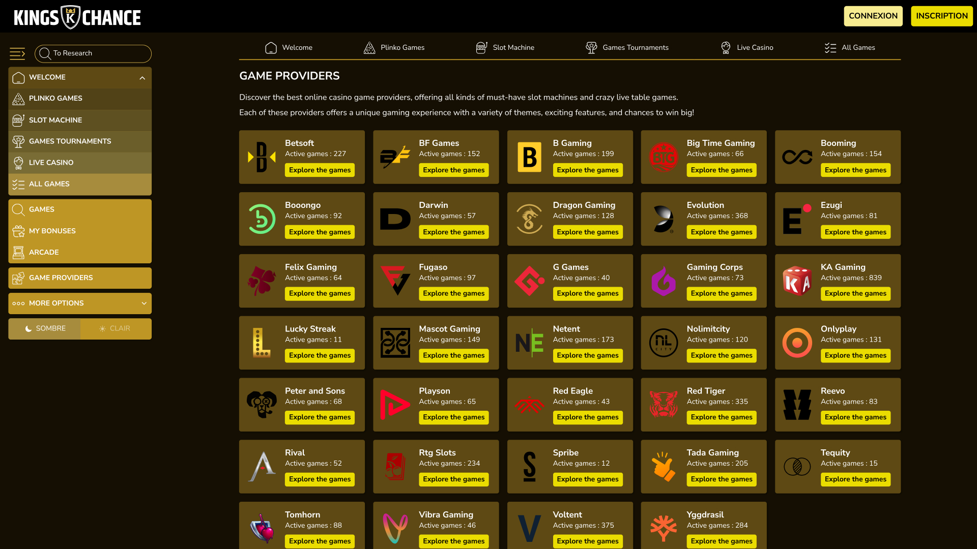 Kings Chance Casino Desktop-Spielentwickler