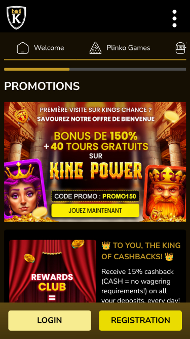 Kings Chance Casino Mobile-Aktionen