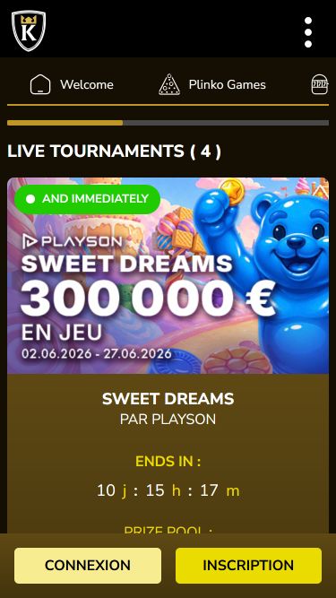 Tornei per dispositivi mobili di Kings Chance Casino