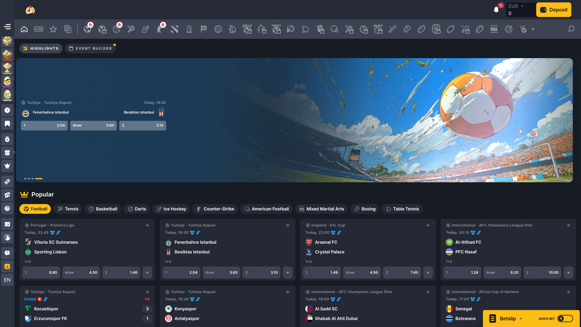 Koko.bet Casino Desktop-Sportwetten