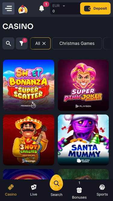 Koko.bet Casino Mobile Games