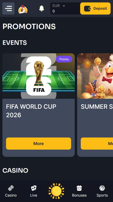 Promozioni per dispositivi mobili del casinò Koko.bet
