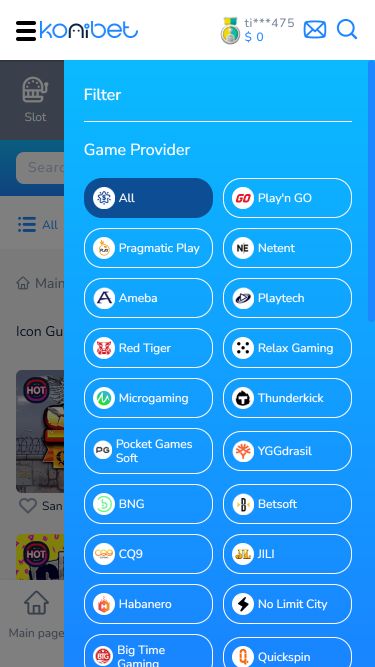 Konibet Casino Mobile Game Developers