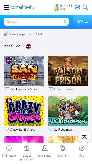 Konibet Casino Mobile Games