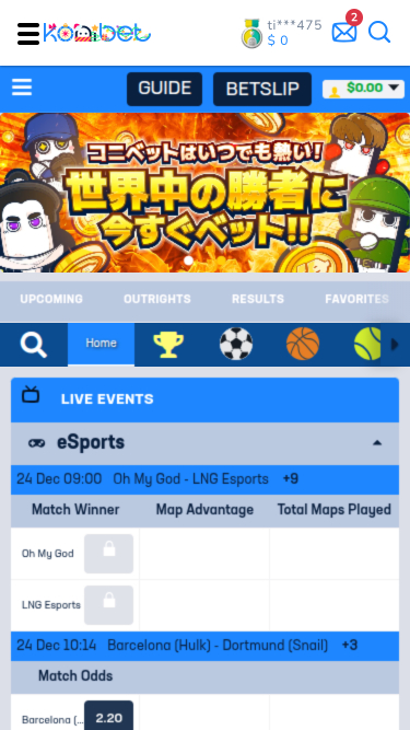Konibet Casino Mobile Sports