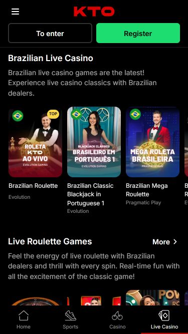 Kto Casino Мобильная версия Живой Дилер