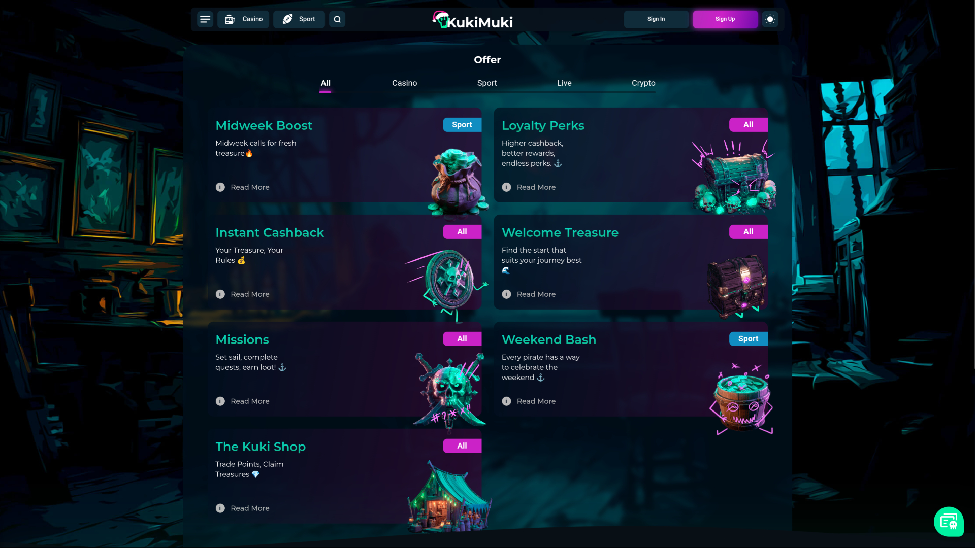 Promociones del Casino KukiMuki