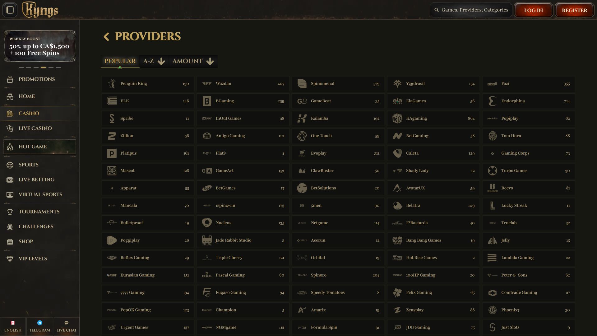 Sviluppatori di giochi desktop Kyngs Casino