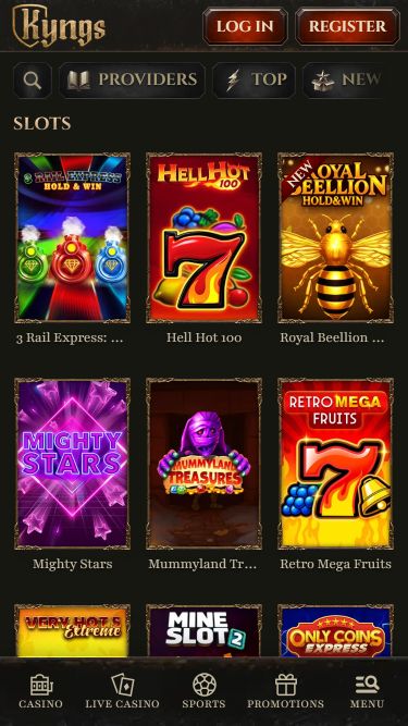 Giochi per cellulari di Kyngs Casino