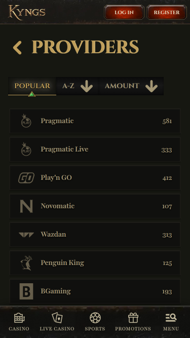 Développeurs du jeu mobile Kyngs Casino