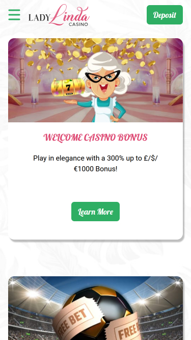 Promotions mobiles du casino Lady Linda