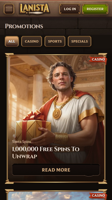 Promotions du casino Lanista