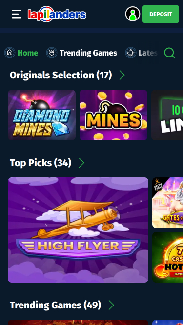 Jeux mobiles de casino Lapilanders