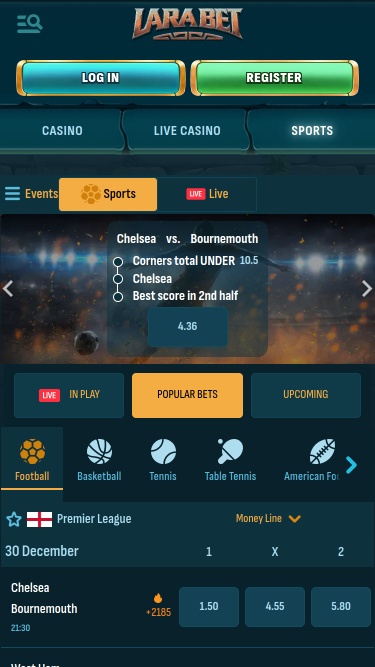 Larabet Casino Mobile Sports