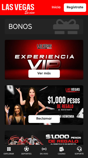 Promotions mobiles des casinos en direct de Las Vegas