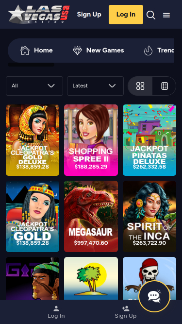 Jackpot mobile de Las Vegas, États-Unis