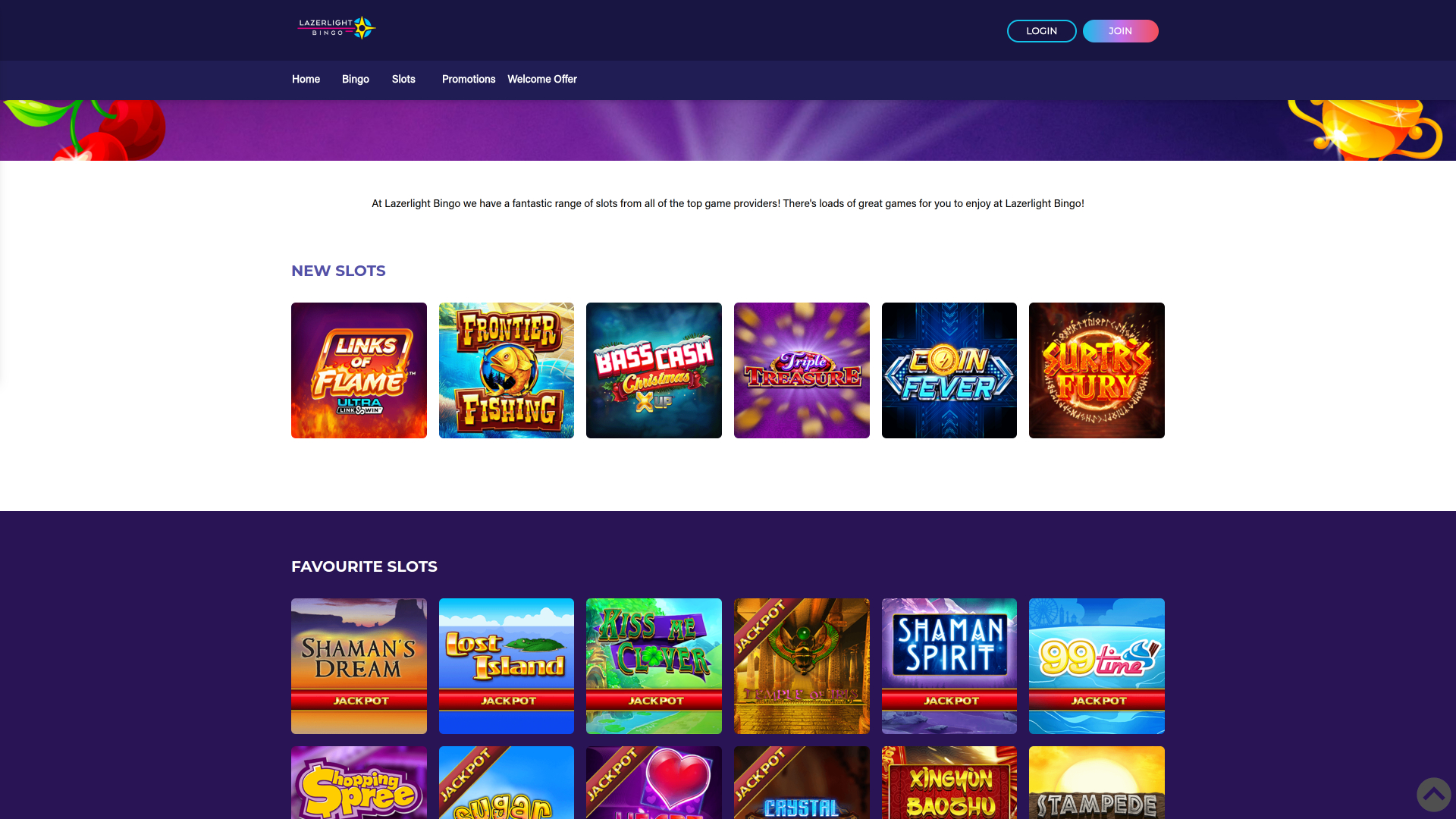Juegos de escritorio del casino Lazerlight Bingo