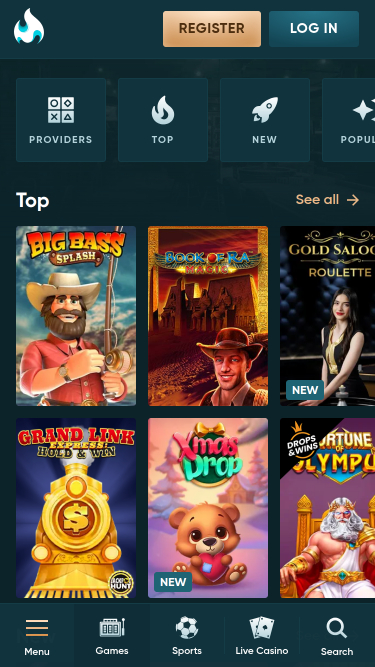 Juegos móviles de Legend Play Casino