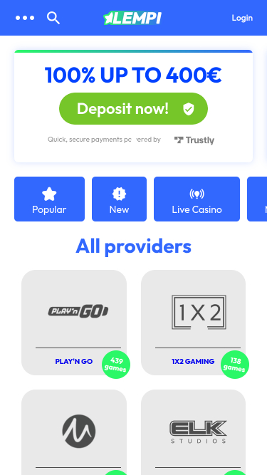 Lempi Casino Mobile Game Developers
