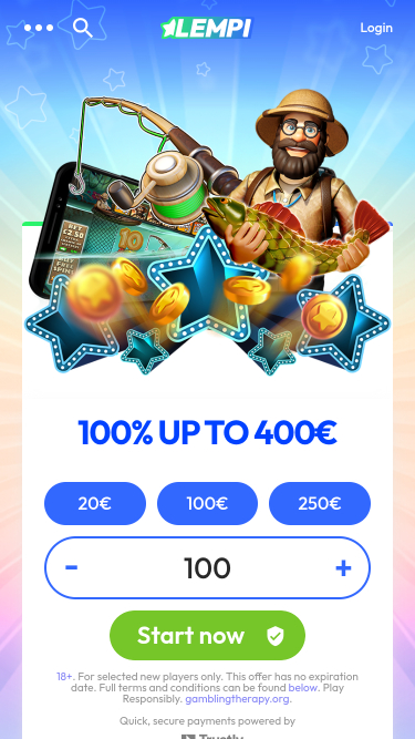 Lempi Casino Mobile Homepage