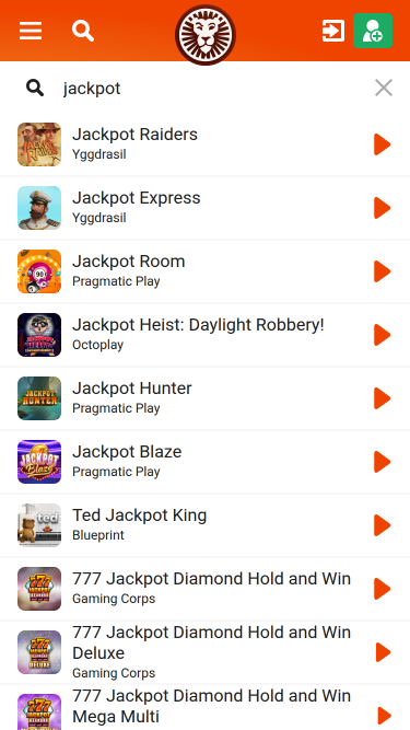 Jackpot Móvel do Cassino LeoVegas