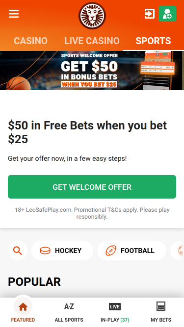 Cassino LeoVegas Esportes Móveis