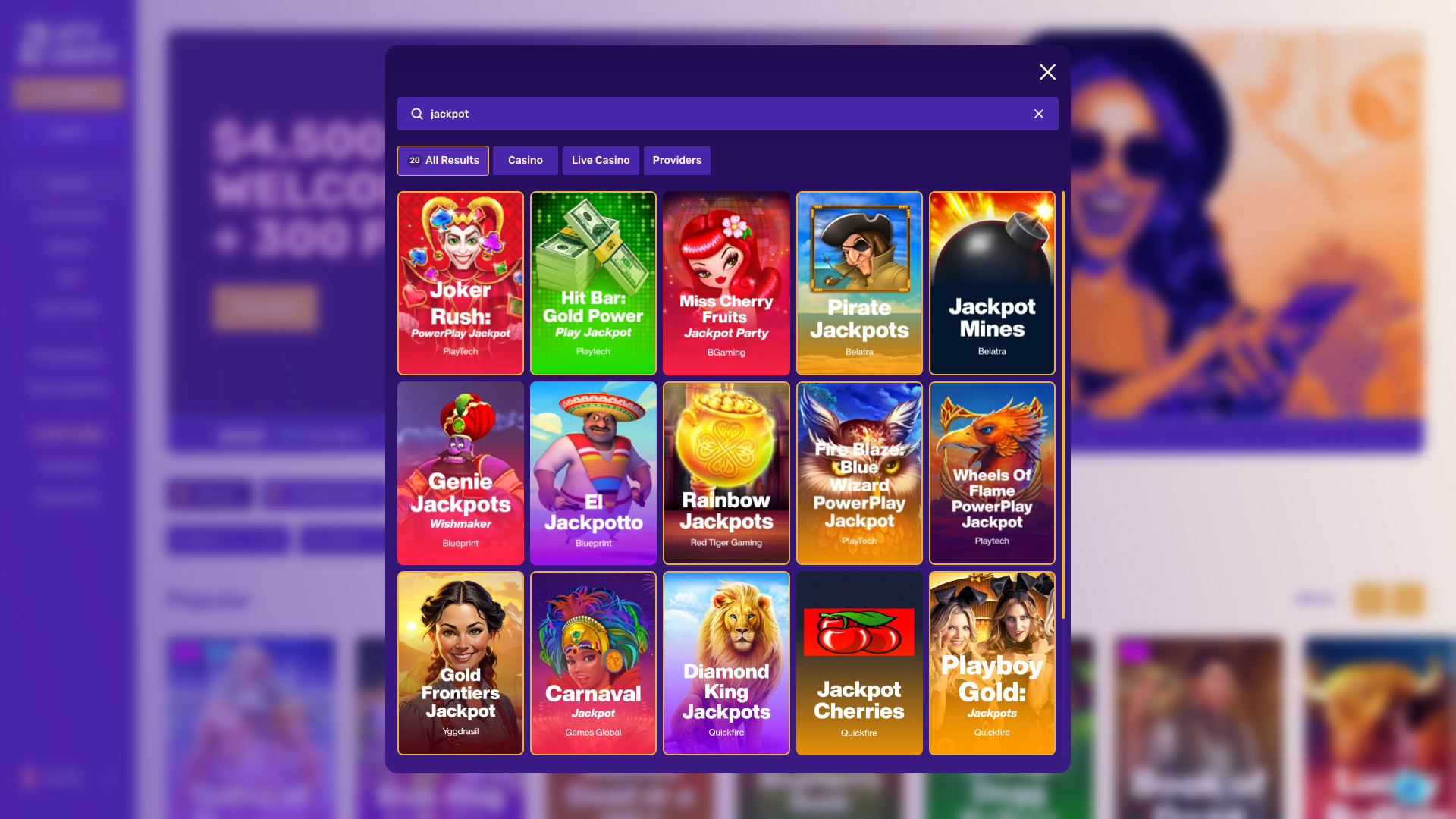 Jackpot de bureau de Lets Lucky Casino