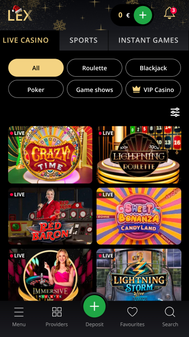 Lex Casino Mobile Croupier en direct
