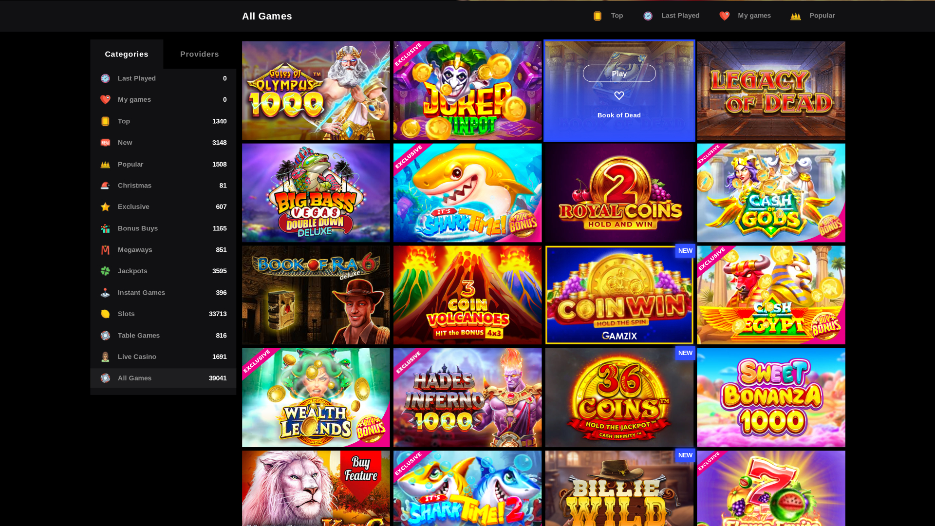 Librabet Casino Desktop-Spiele