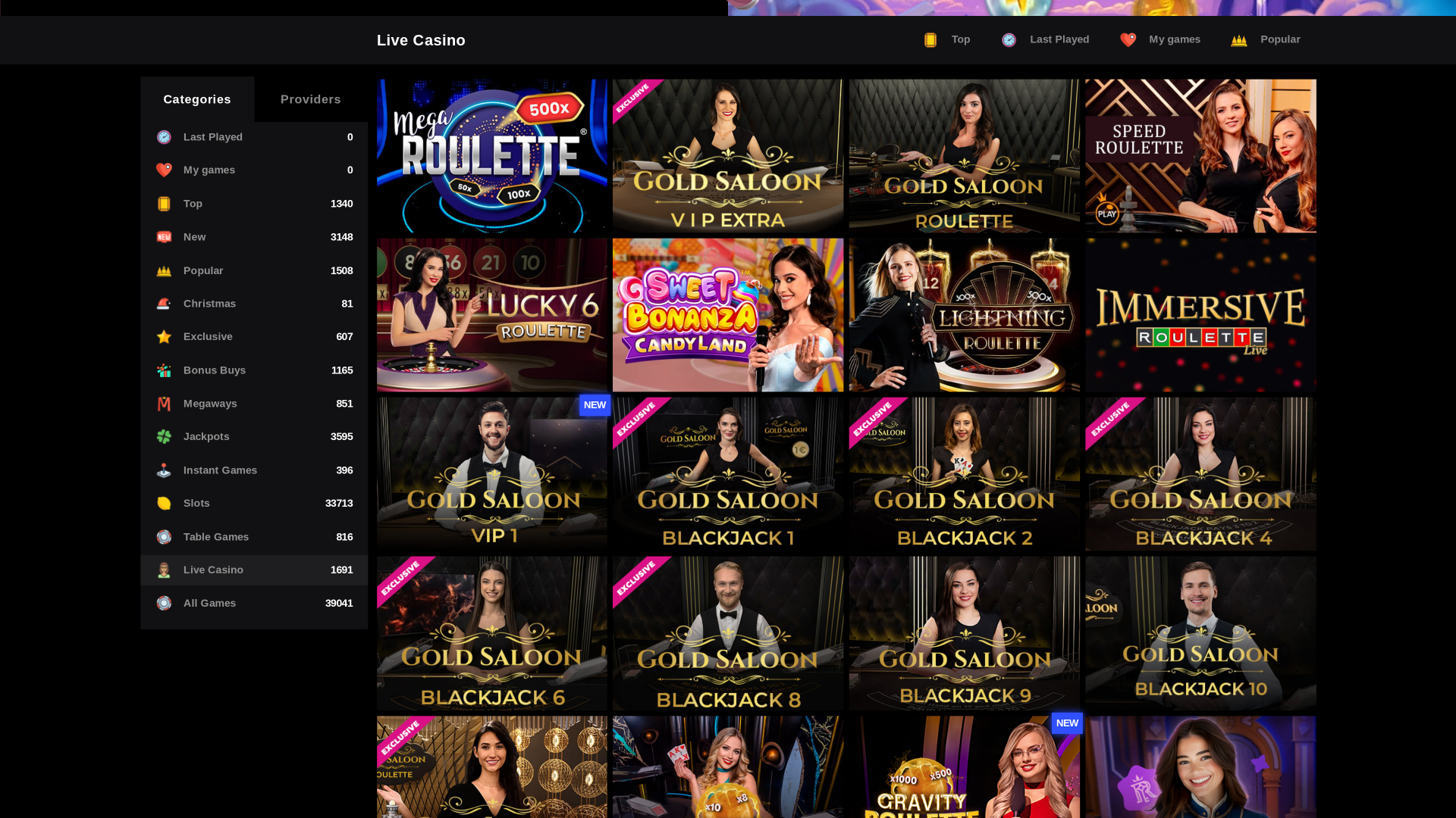 Librabet Casino Desktop Live-Dealer