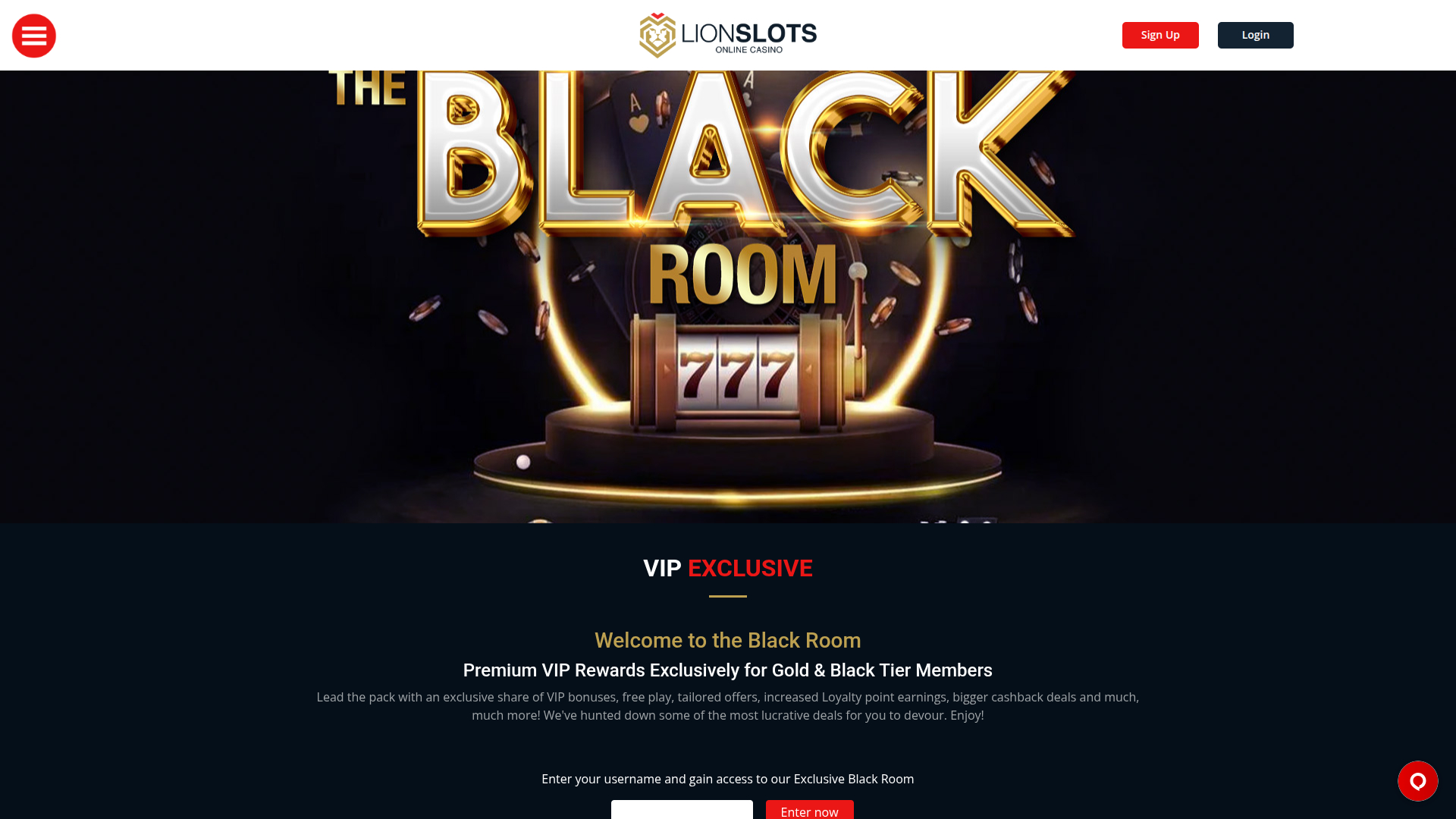 Lion Slots Casino Desktop VIP-Programm