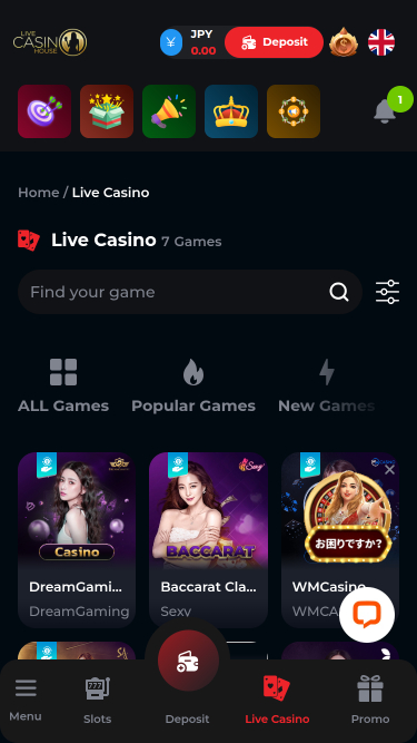 Casino en vivo móvil con crupier en vivo