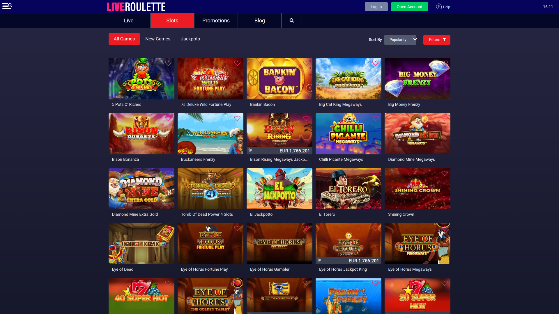Jeux de casino de roulette en direct sur ordinateur