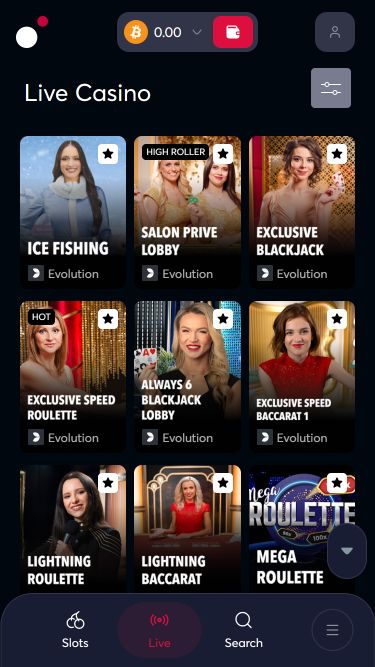 Казино с живыми дилерами LiveCasino для мобильных устройств