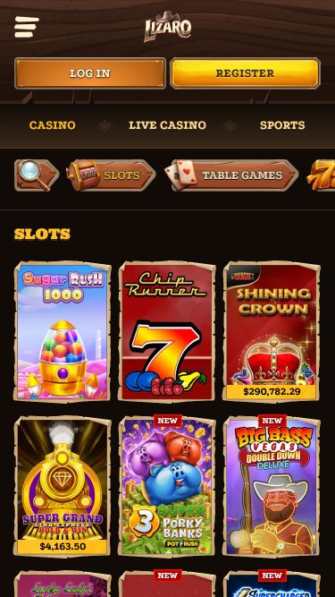 Lizaro Casino Mobile Games
