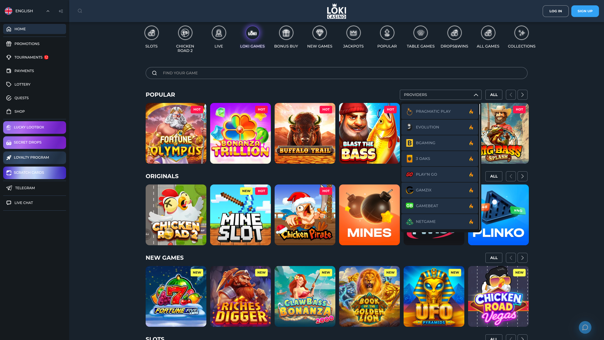 Разработчики настольных игр для казино Loki