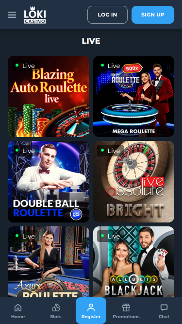 Loki Казино Мобильный Живой Дилер